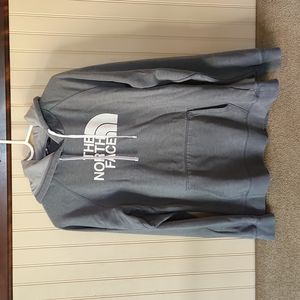 The North Face sweatshirt hoodie gray size large front pockets